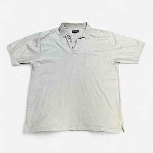 Van-heusen Men's Cream and Grey Polo-shirts